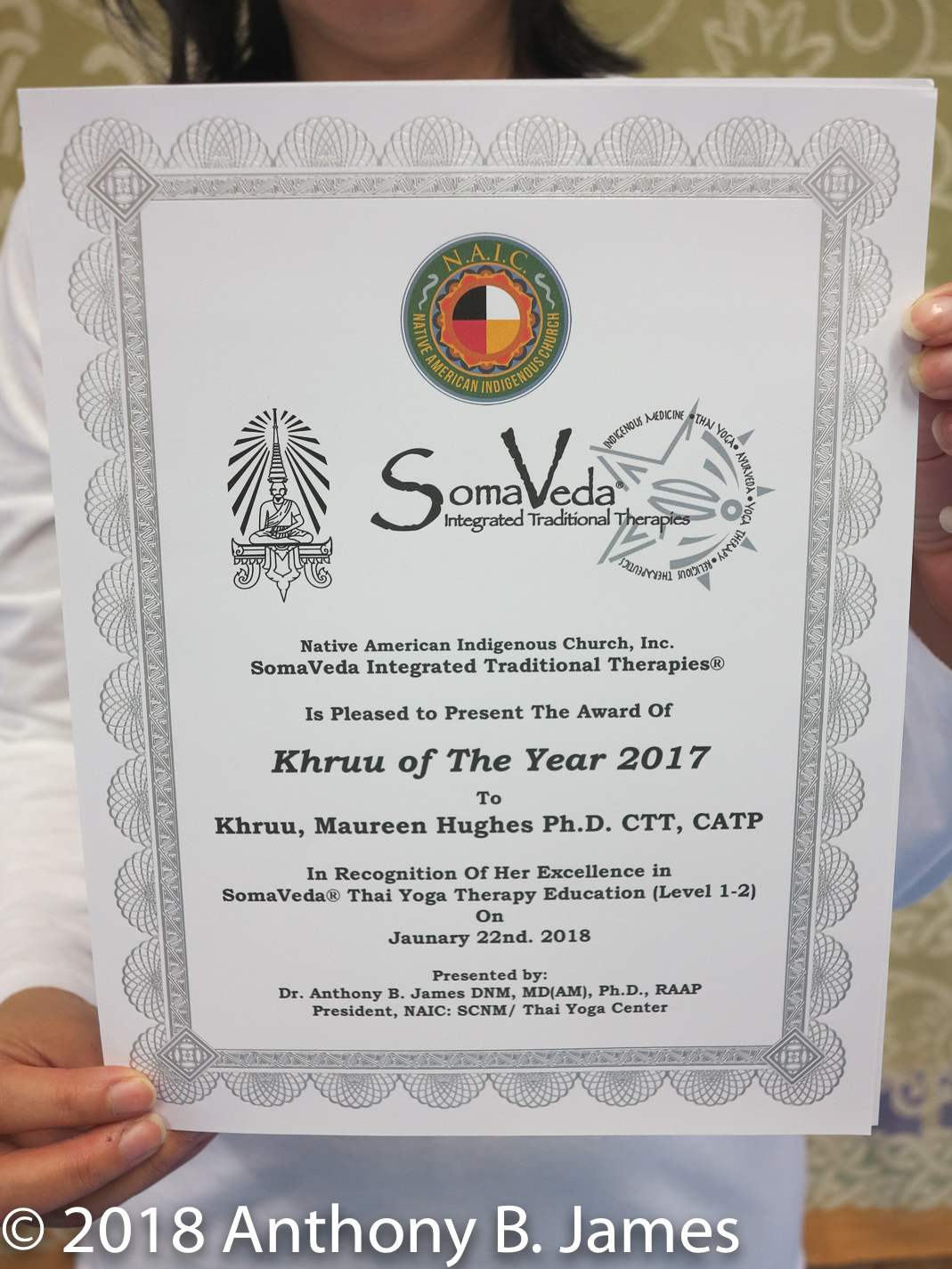January 2018 SomaVeda® Thai Yoga Practitioner Certificate Class
