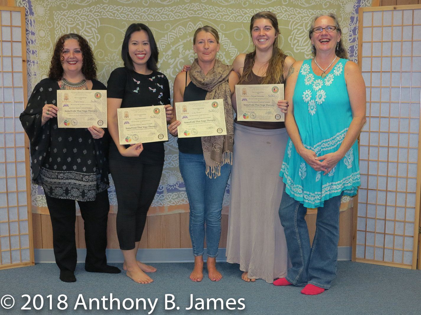 January 2018 SomaVeda® Thai Yoga Practitioner Certificate Class
