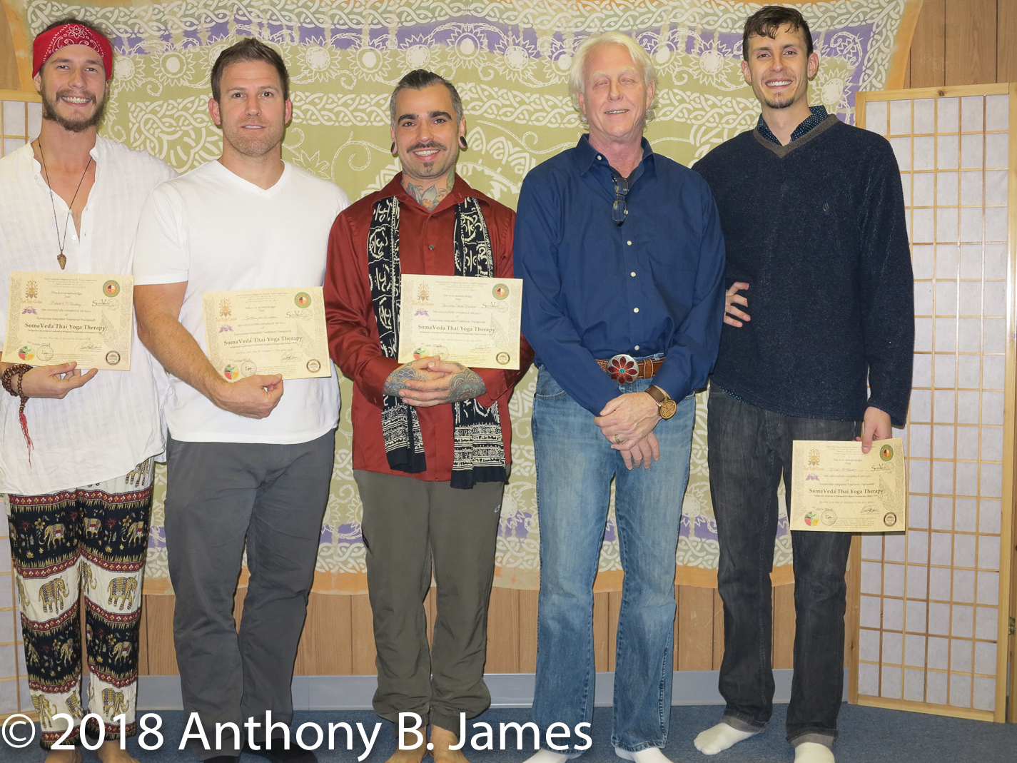 January 2018 SomaVeda® Thai Yoga Practitioner Certificate Class