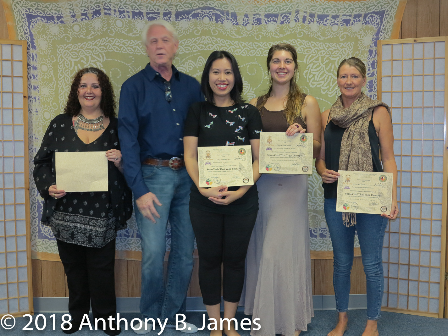 January 2018 SomaVeda® Thai Yoga Practitioner Certificate Class